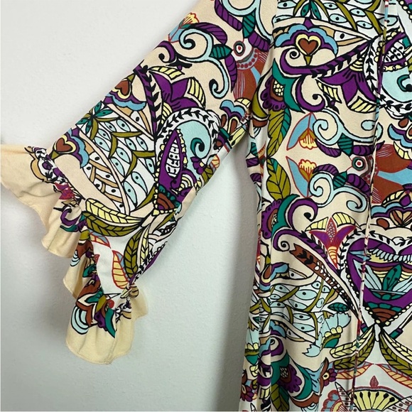 Zara Printed Boho Dress L - Picture 7 of 12